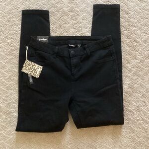 🌟NWT🌟 GOLDDIGGA BLACK DENIM SLIM FIT SLIMMING STRETCH JEGGINGS US Size 8 NWT